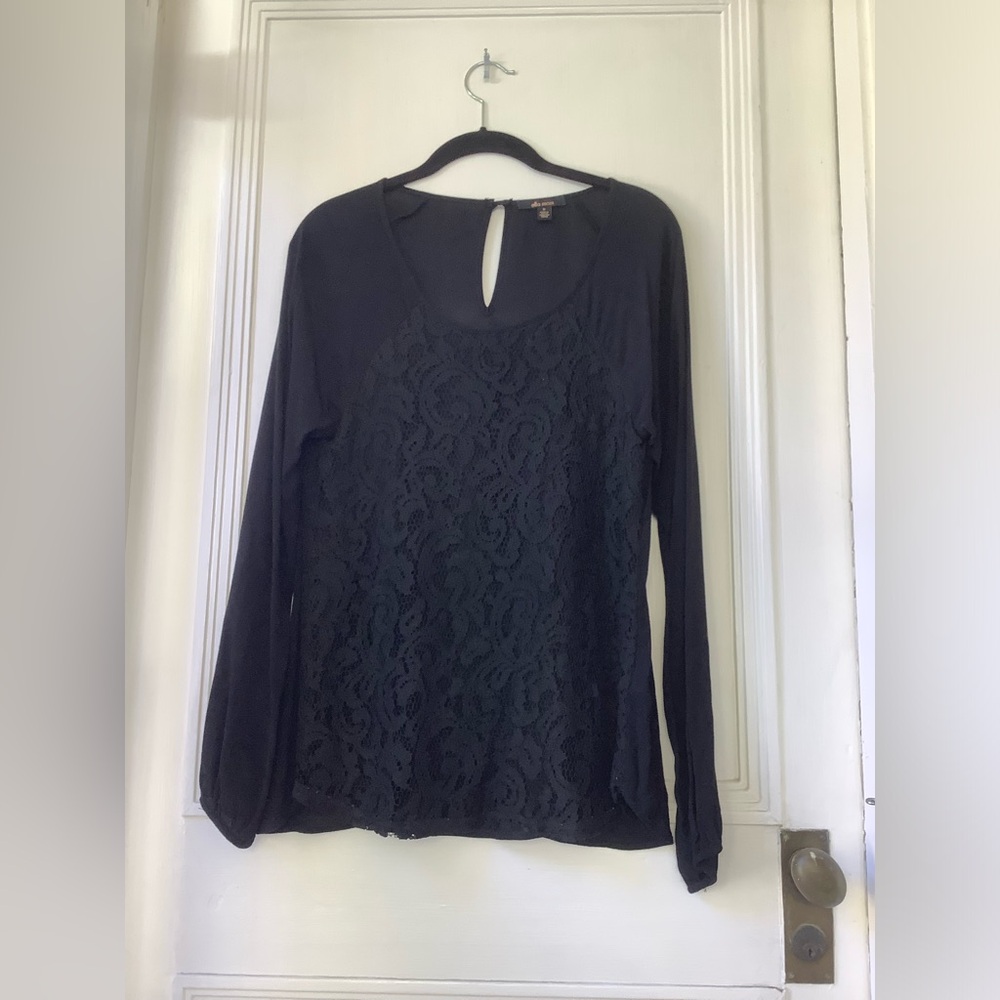 Black Long sleeve with Lace by Ella Moss